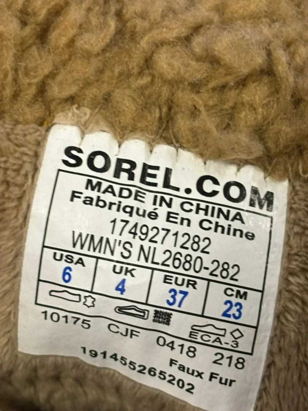 Sorel emelie faux